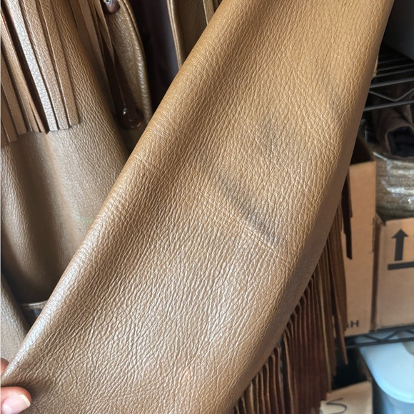 Lacrosse Leather Vintage Buckskin Fringe Jacket - Picture 4 of 13